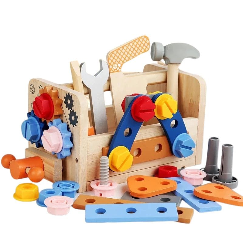 Montessori Wooden Workbench & Tool Set