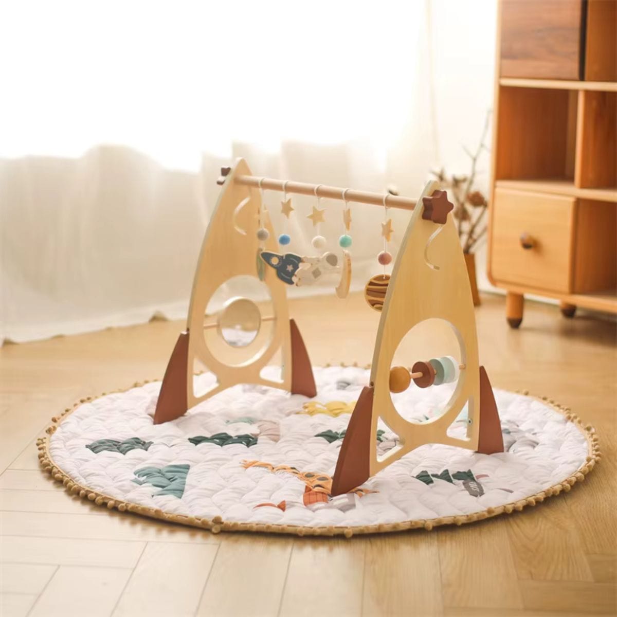 Montessori Wooden Baby Gym