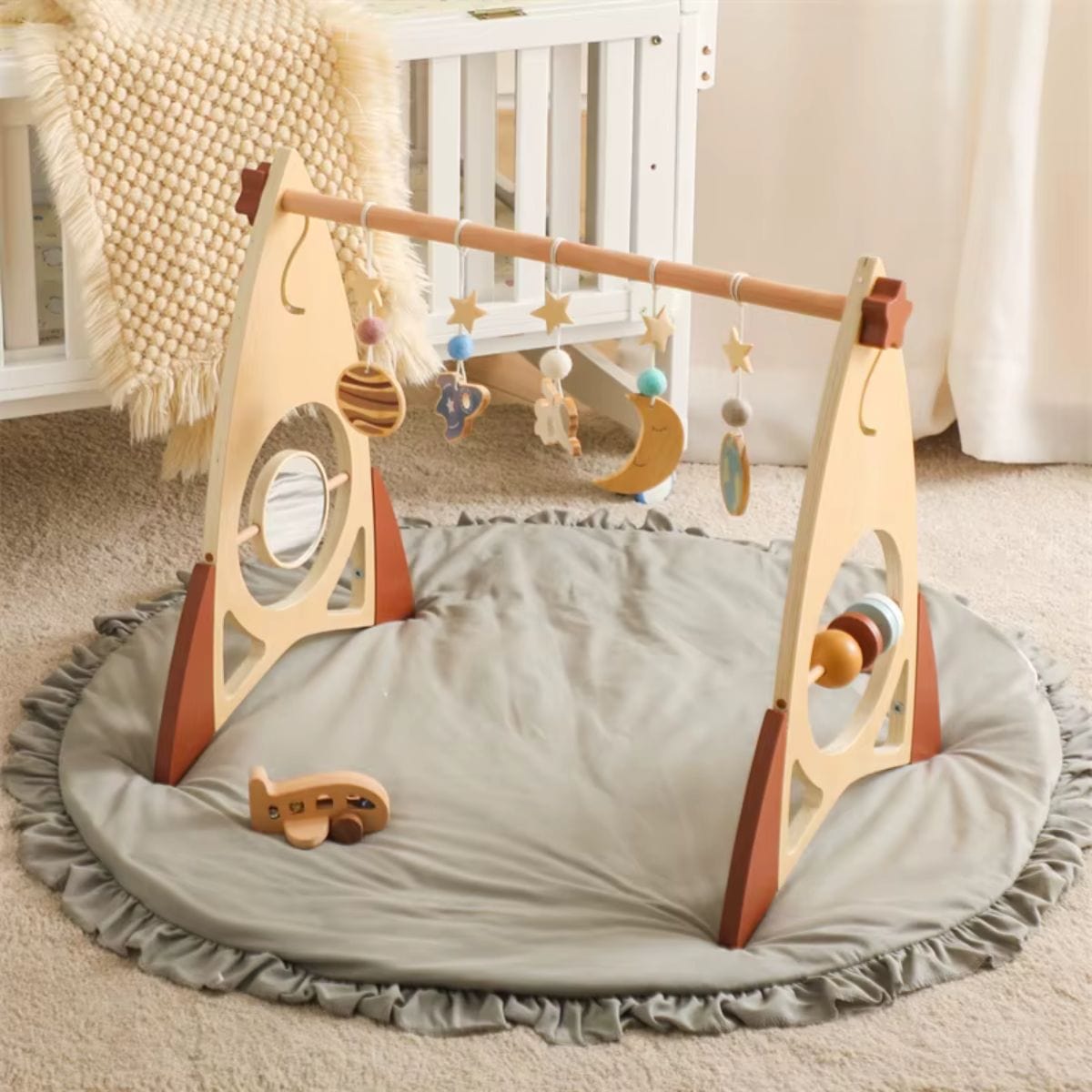 Montessori Wooden Baby Gym