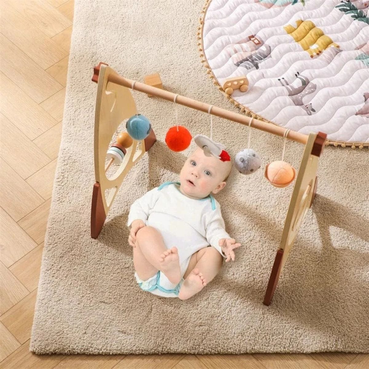 Montessori Wooden Baby Gym