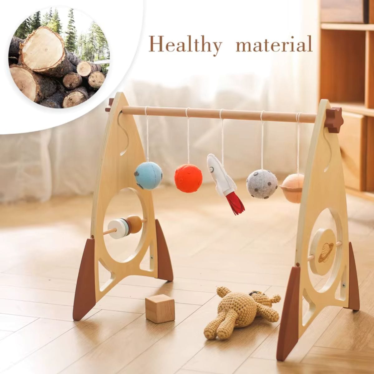 Montessori Wooden Baby Gym