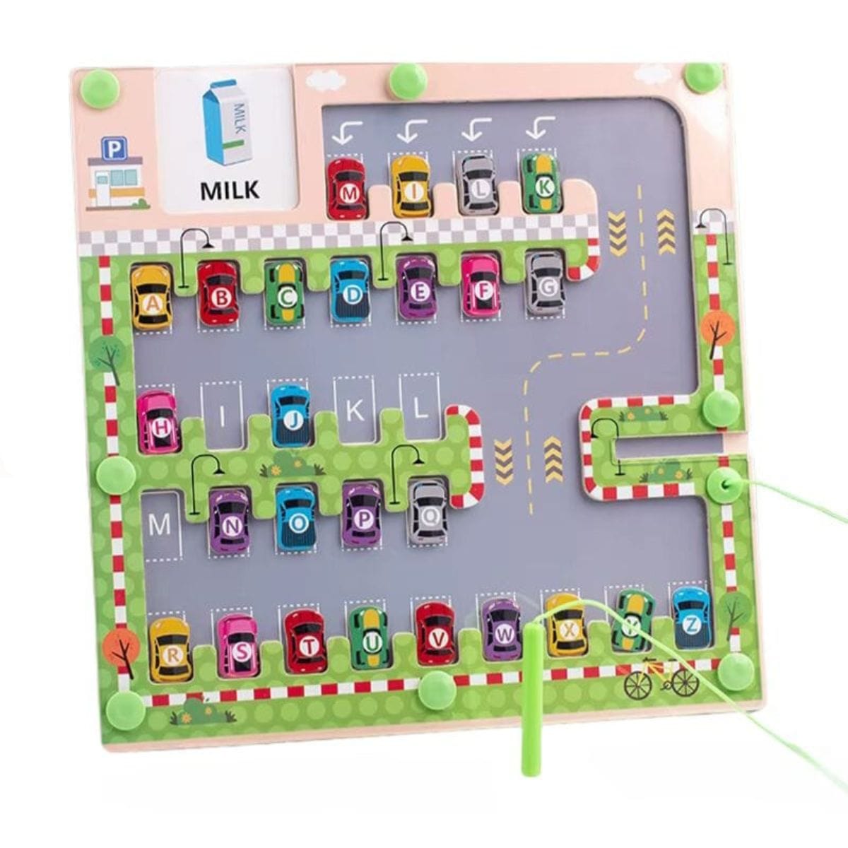 Montessori Alphabet Parking Maze