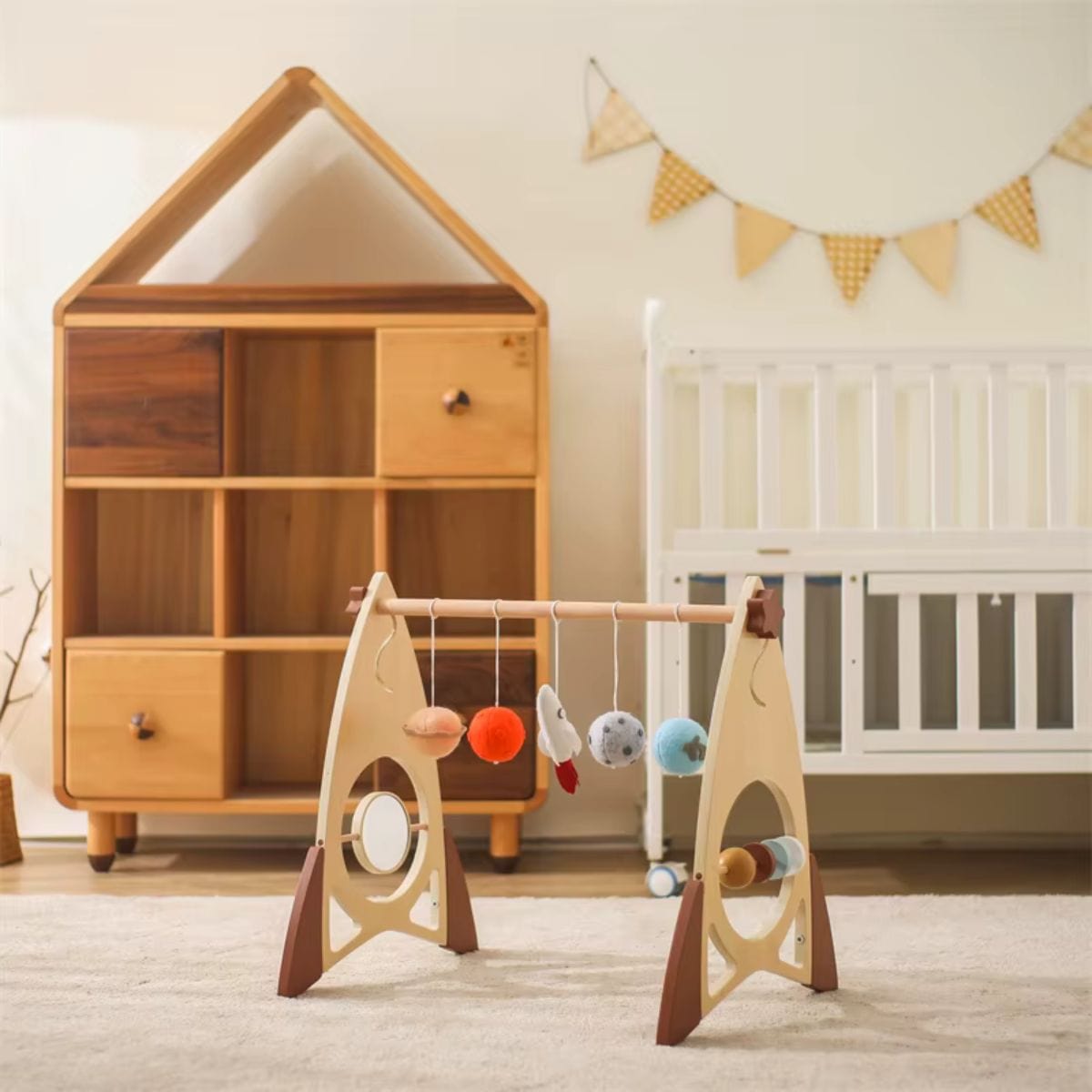 Montessori Wooden Baby Gym