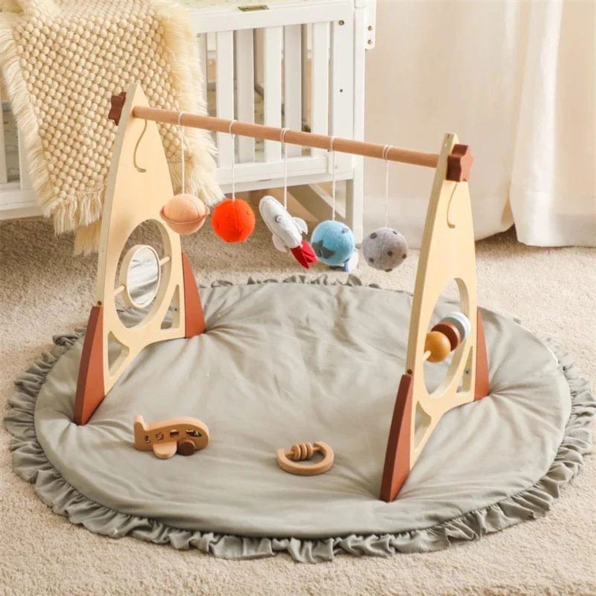 Montessori Wooden Baby Gym