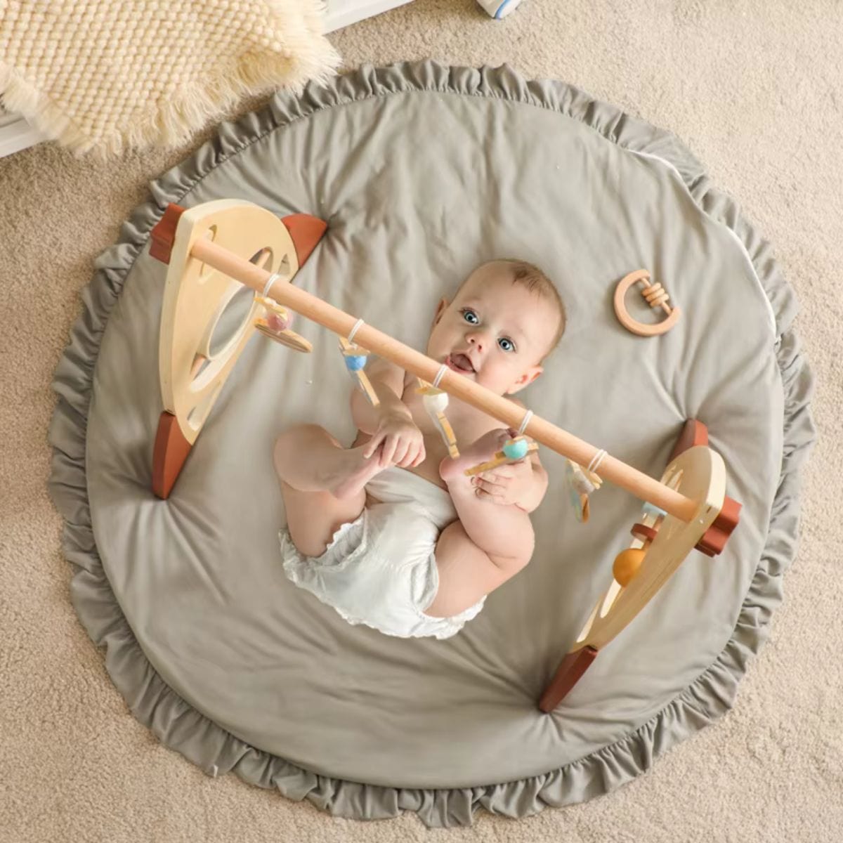 Montessori Wooden Baby Gym