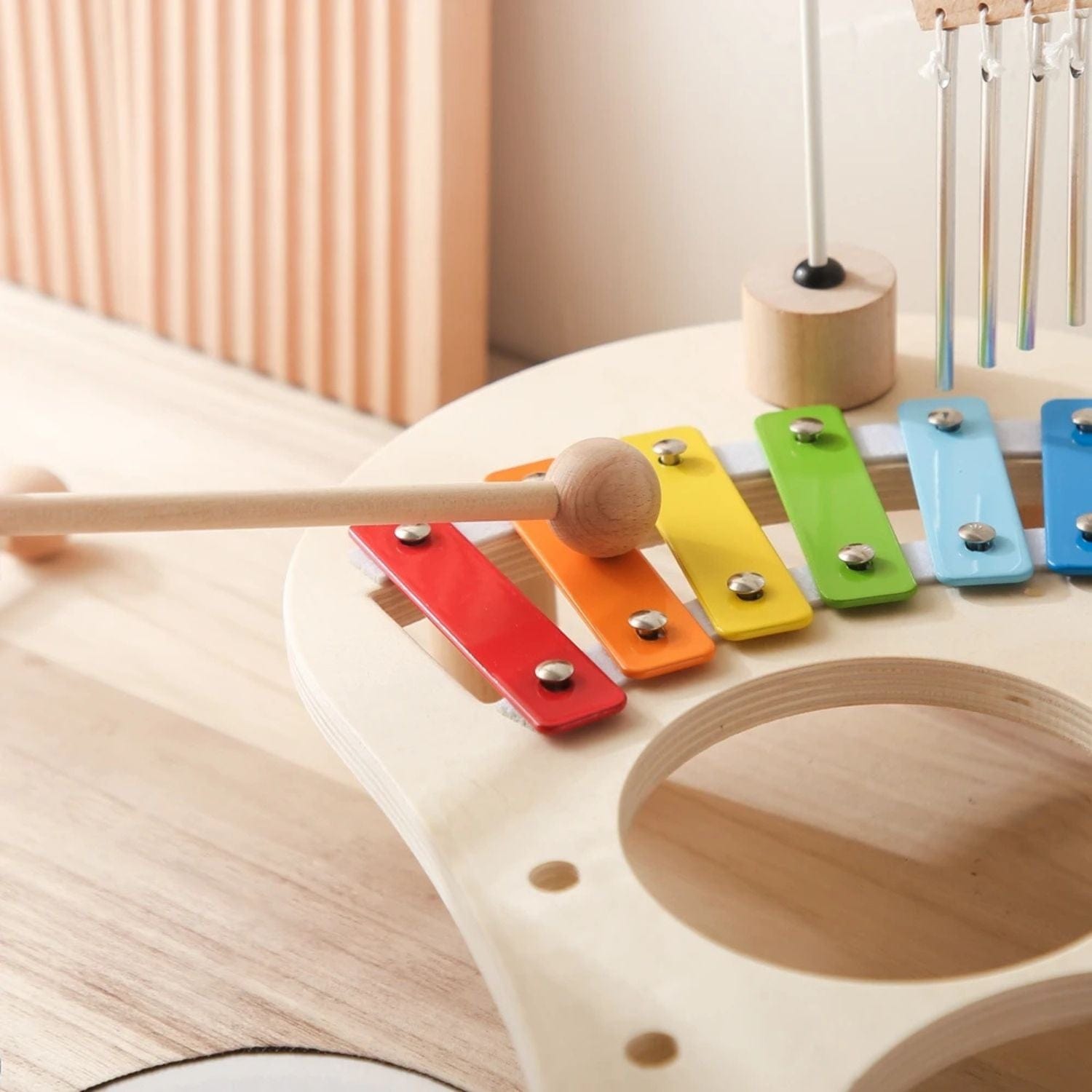 Montessori Wooden Drum Set