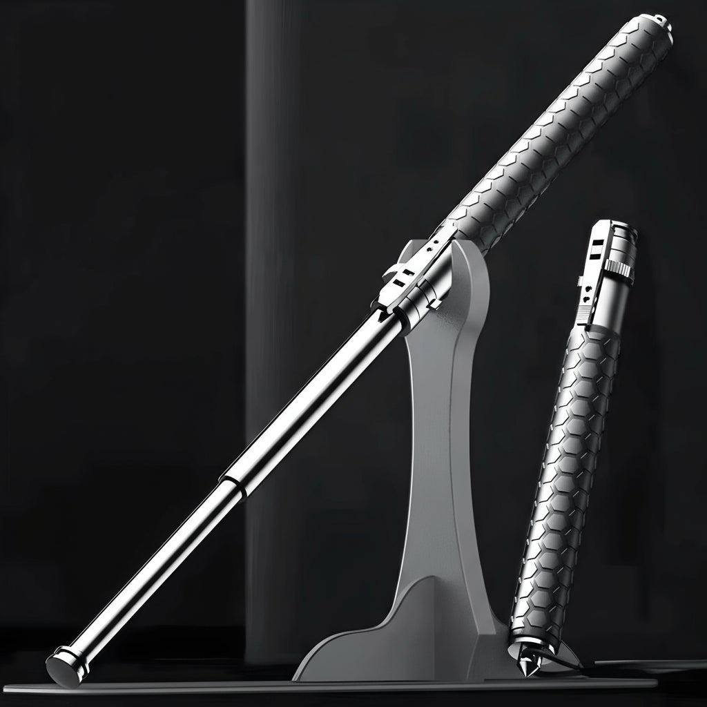 SummitGuard Trek Self Defense Walking Cane With Automatic Deploy And Stability