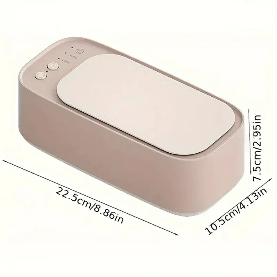 Skånsom ultralydsrens til smykker, briller, ure og proteser