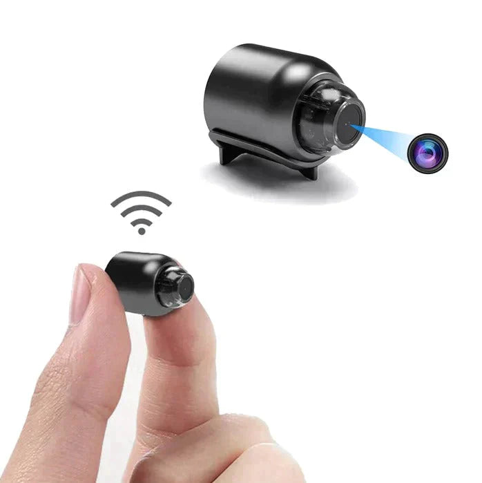 Mini WiFi Cameras Dual Pack With 1080P 140-Degree Wide Night Vision And Motion Detection