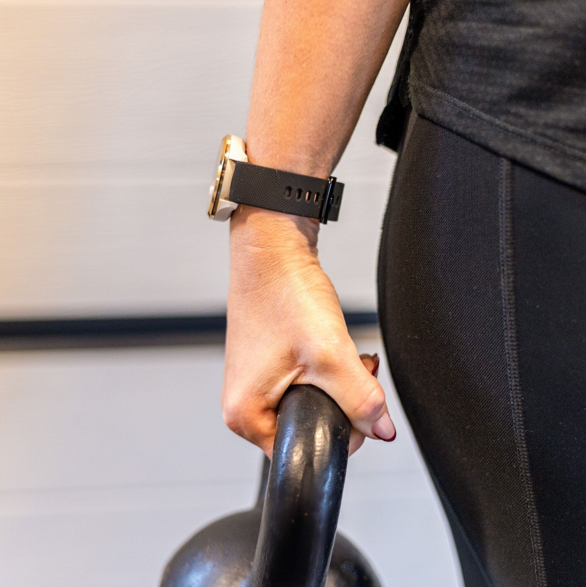 18mm Silicone Watch Strap With Quick Release Clasp Black