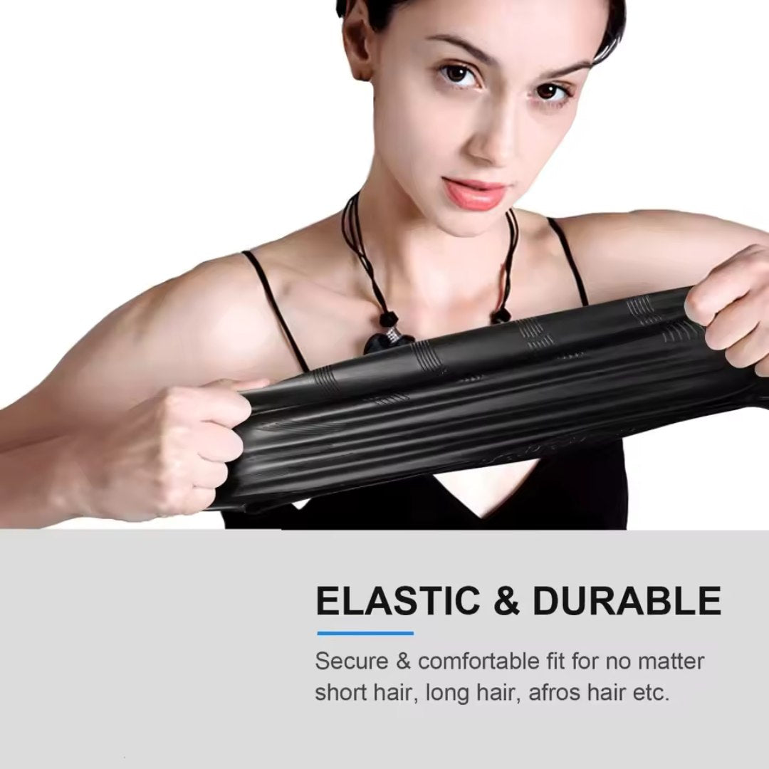 AquaGrace Silicone Swim Cap With Ear Protection For Long Hair