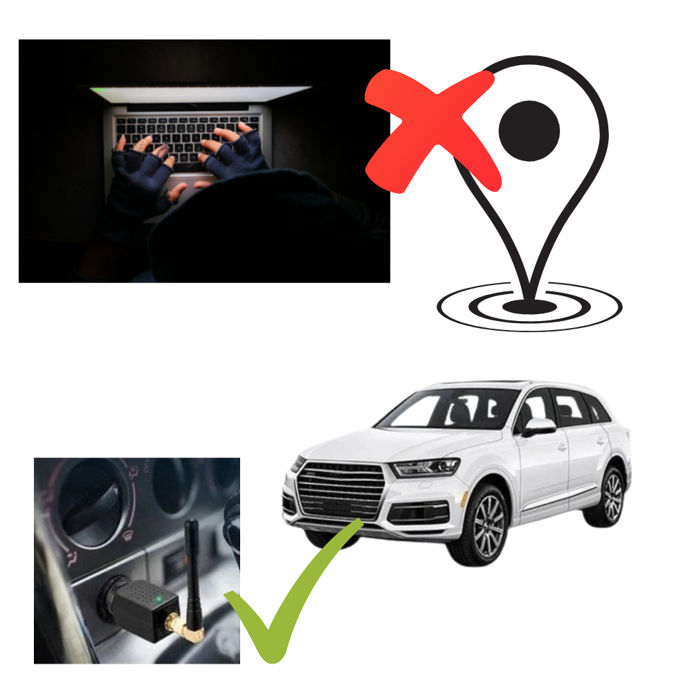 Autós GPS jelblokkoló 12V-os szivargyújtóról működtetve a magánszféra védelméért