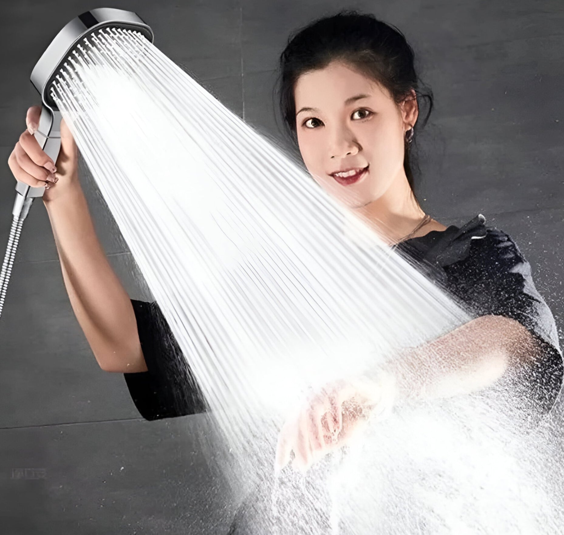 AeroFlow Filtration High-Pressure Shower Head for Hair