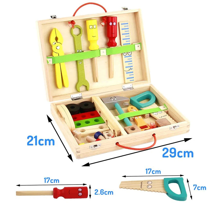 Montessori Wooden Tool Box