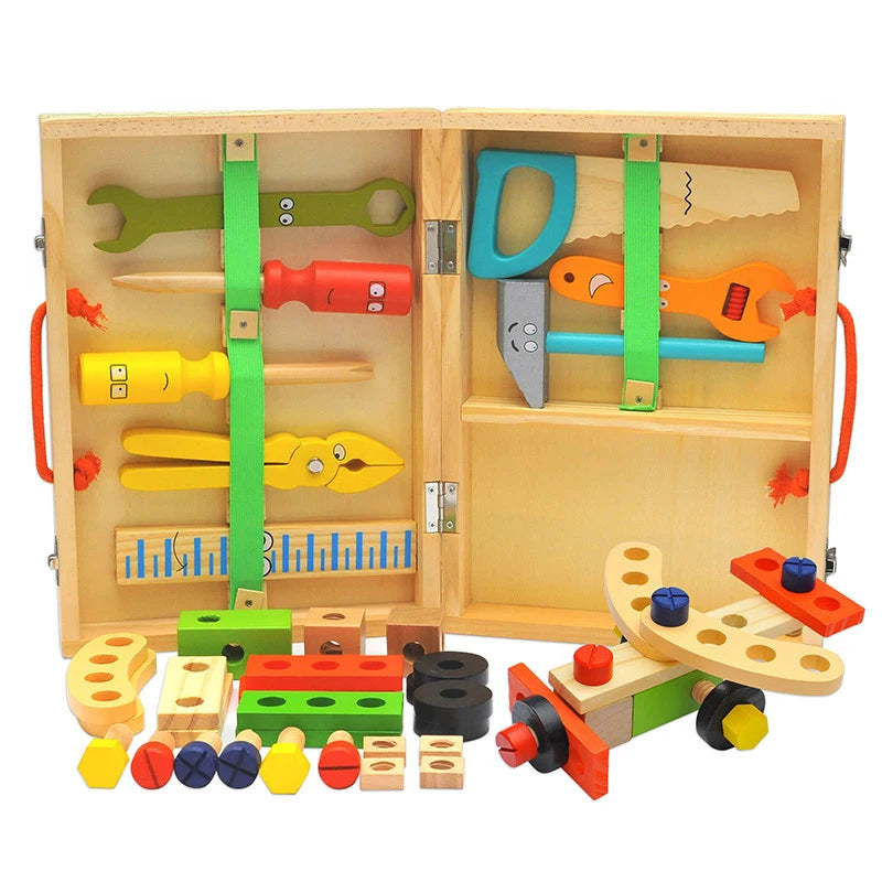 Montessori Wooden Tool Box