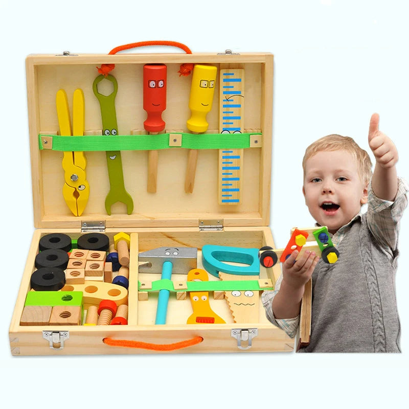 Montessori Wooden Tool Box