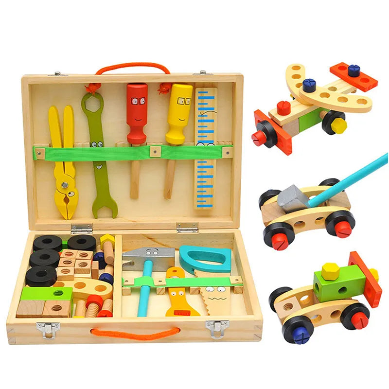 Montessori Wooden Tool Box