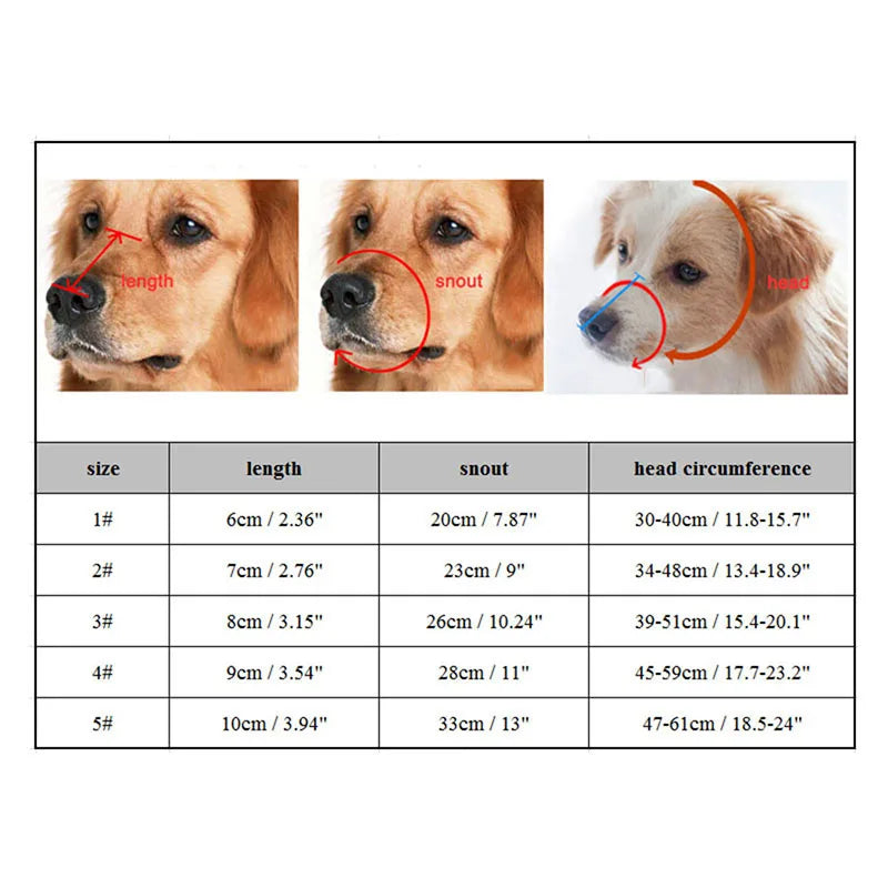 Adjustable Silicone Dog Muzzle For Bite Prevention And Barking Control