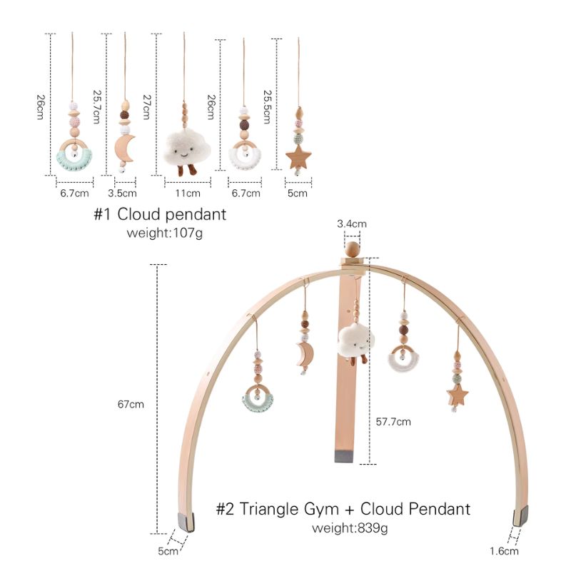 Montessori Wooden Baby Play Gym