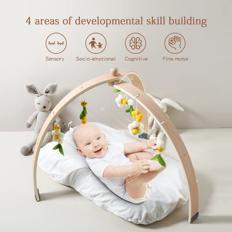 Montessori Wooden Baby Play Gym