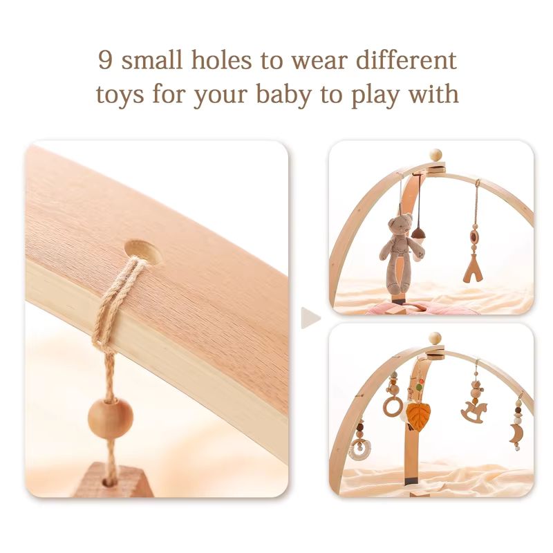 Montessori Wooden Baby Play Gym