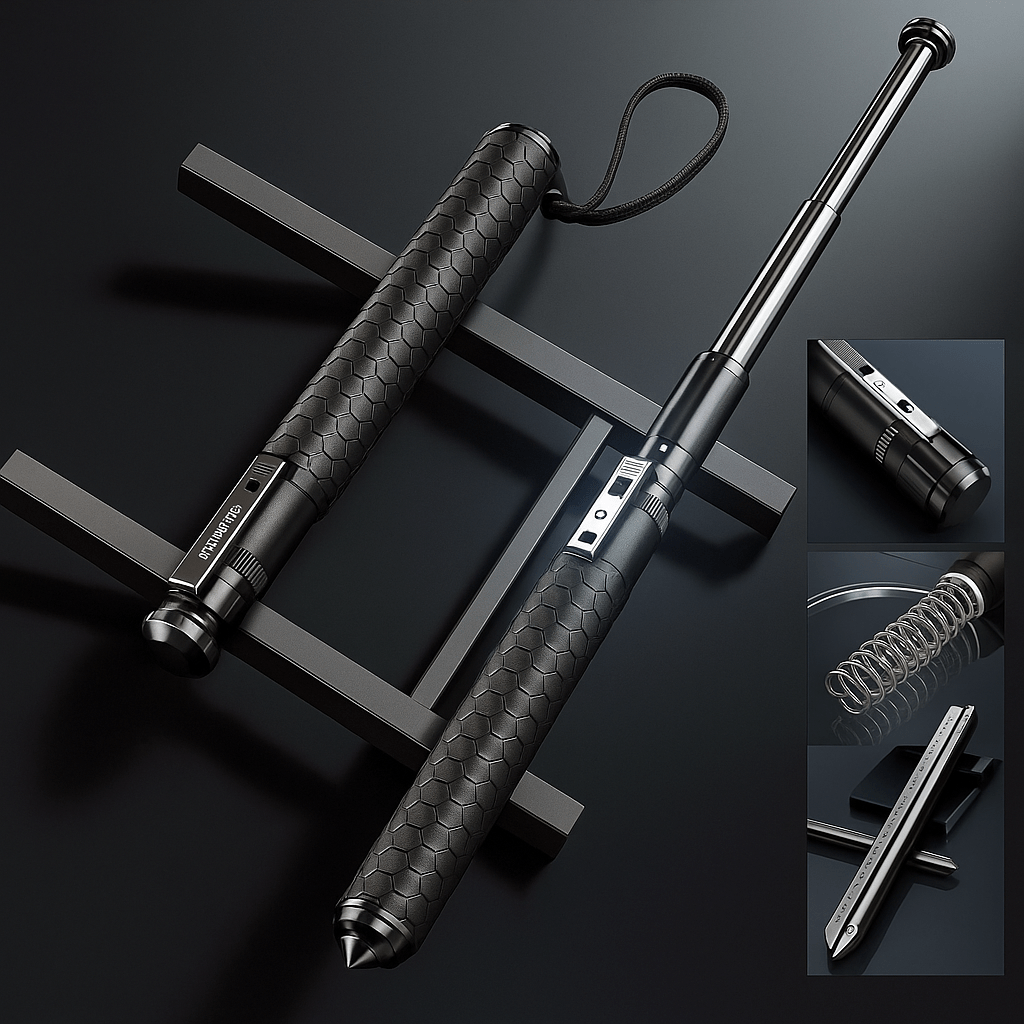 SummitGuard Trek Self Defense Walking Cane With Automatic Deploy And Stability