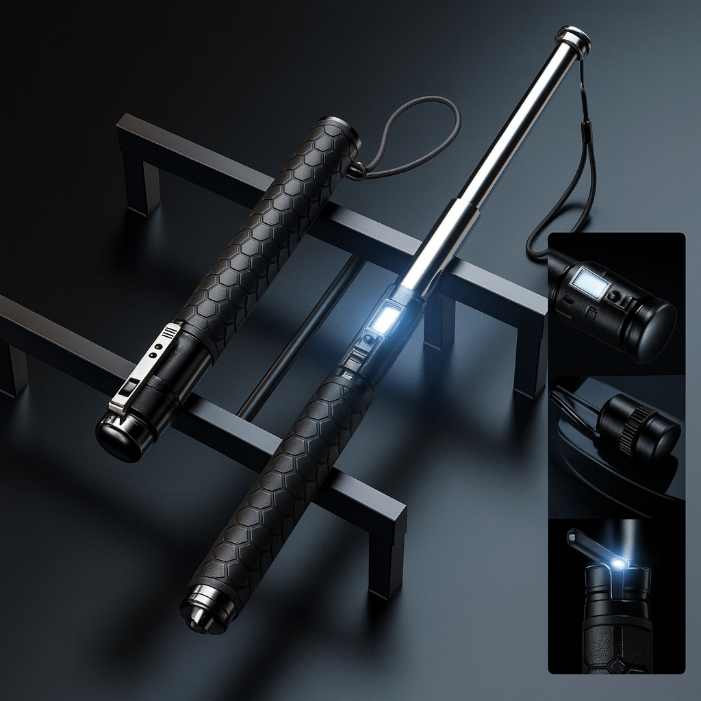 SummitGuard Trek Self Defense Walking Cane With Automatic Deploy And Stability