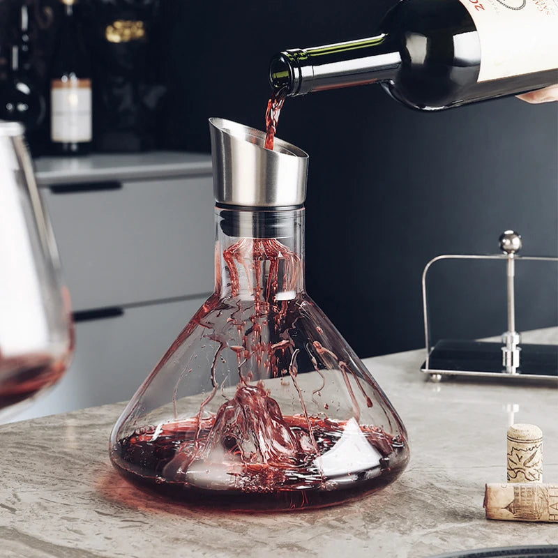 AeroAroma 1500ml Wine Decanter With Aerator For Enhanced Aroma