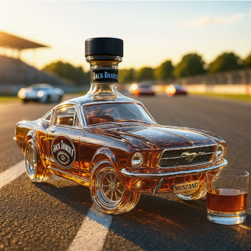 AstraForge Stallion Inspired 3D Glass Whiskey Decanter For Home Bar