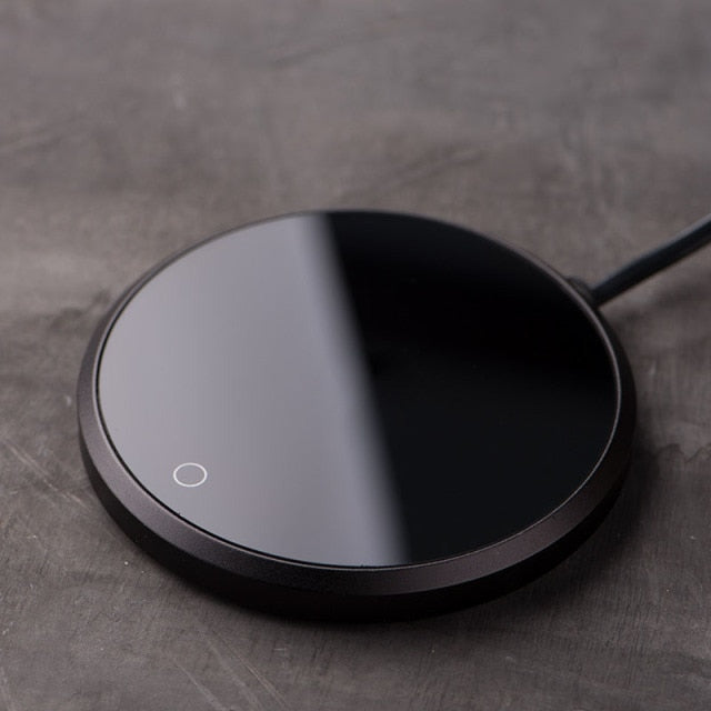 Aura Ceramic Mug Warmer Coaster With Slim Design And Tempered Glass