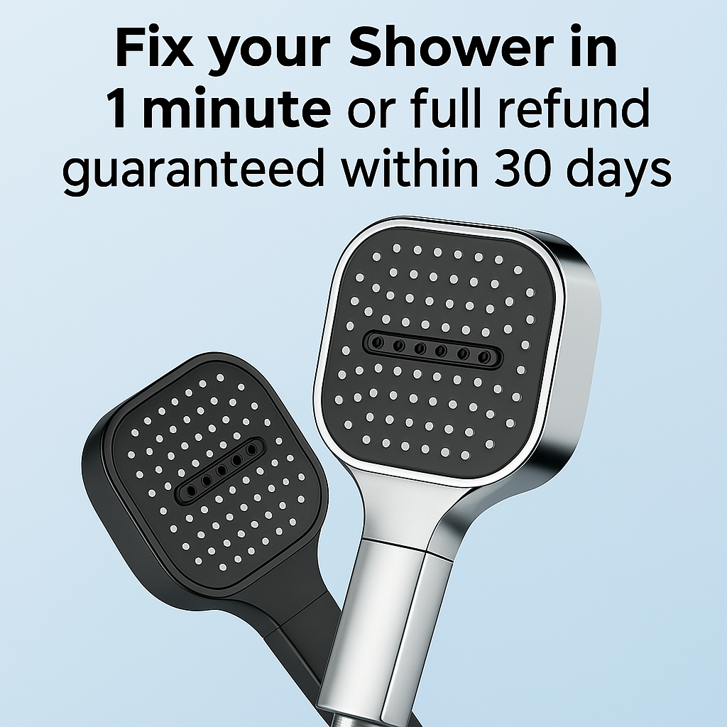 AeroFlow Filtration High-Pressure Shower Head for Hair
