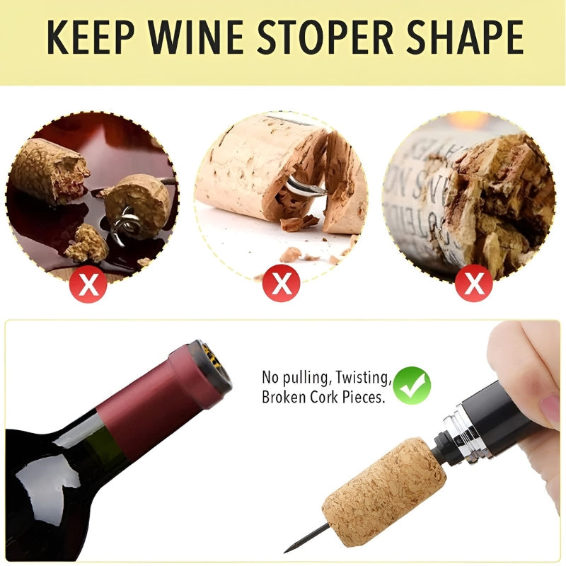 Air Pressure Wine Opener For Effortless Bottle Opening